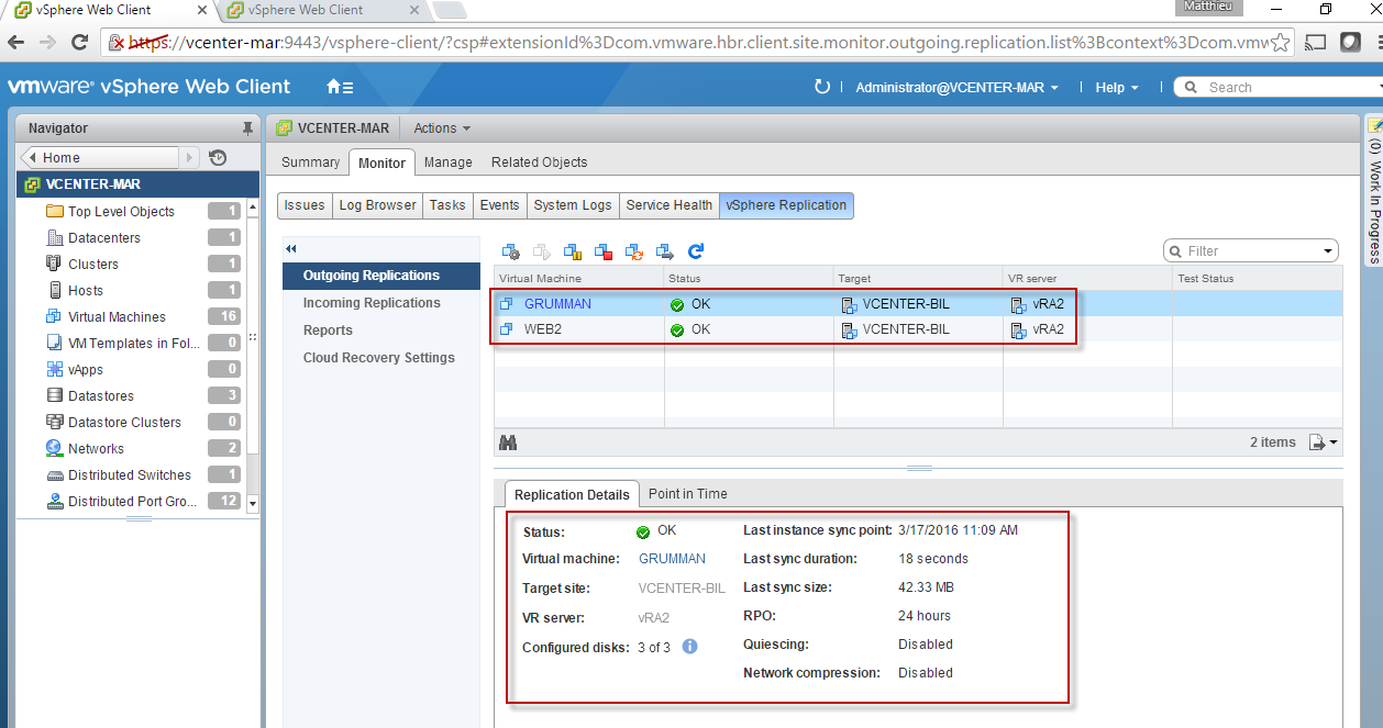 VSPHERE 6 – vSphere Replication Upgrade – Mistwire